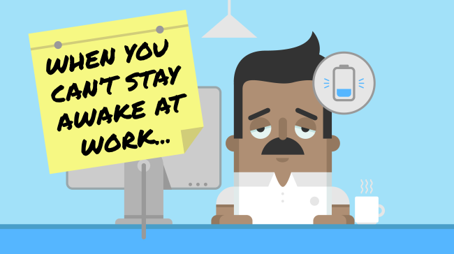 staying awake at work