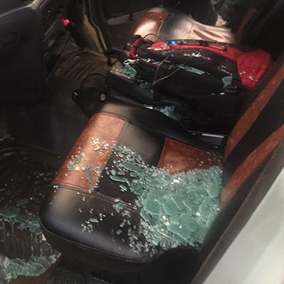 Unknown assailants attack several media vehicles which are with the motorcade of BNP Chairperson Khaleda Zia after she reached Feni on her journey to Cox’s Bazar from Dhaka.