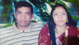 Sumon Chowdhury and his wife Baby Chowdhury 