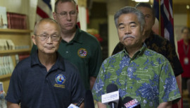 Vern Miyagi (left) and David Ige (right)
