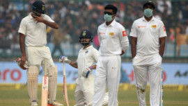 Sri Lanka cricket players wearing masks