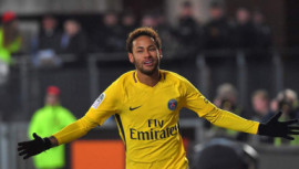 Paris Saint-Germain's Brazilian forward Neymar