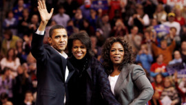 Barack Obama, Michelle and Oprah Winfrey