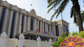 Peace Palace in Phnom Penh Cambodia