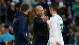 Zinedine Zidane and Cristiano Ronaldo