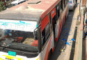 Science college students vandalise 3 buses in Farmgate