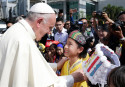 Hope and fear as pope lands in Myanmar
