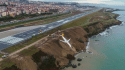 Turkish passenger plane goes off runway metres away from sea