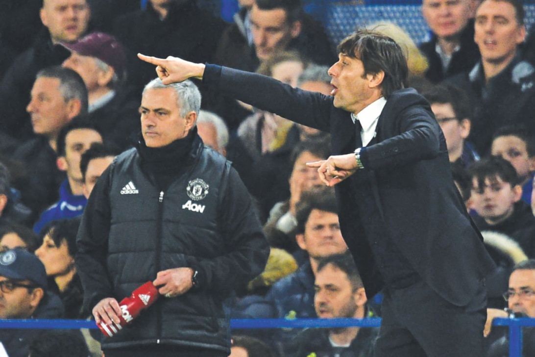 Antonio Conte and Jose Mourinho