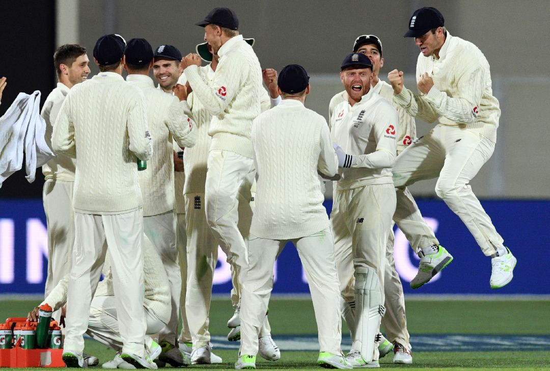 England team celebrates