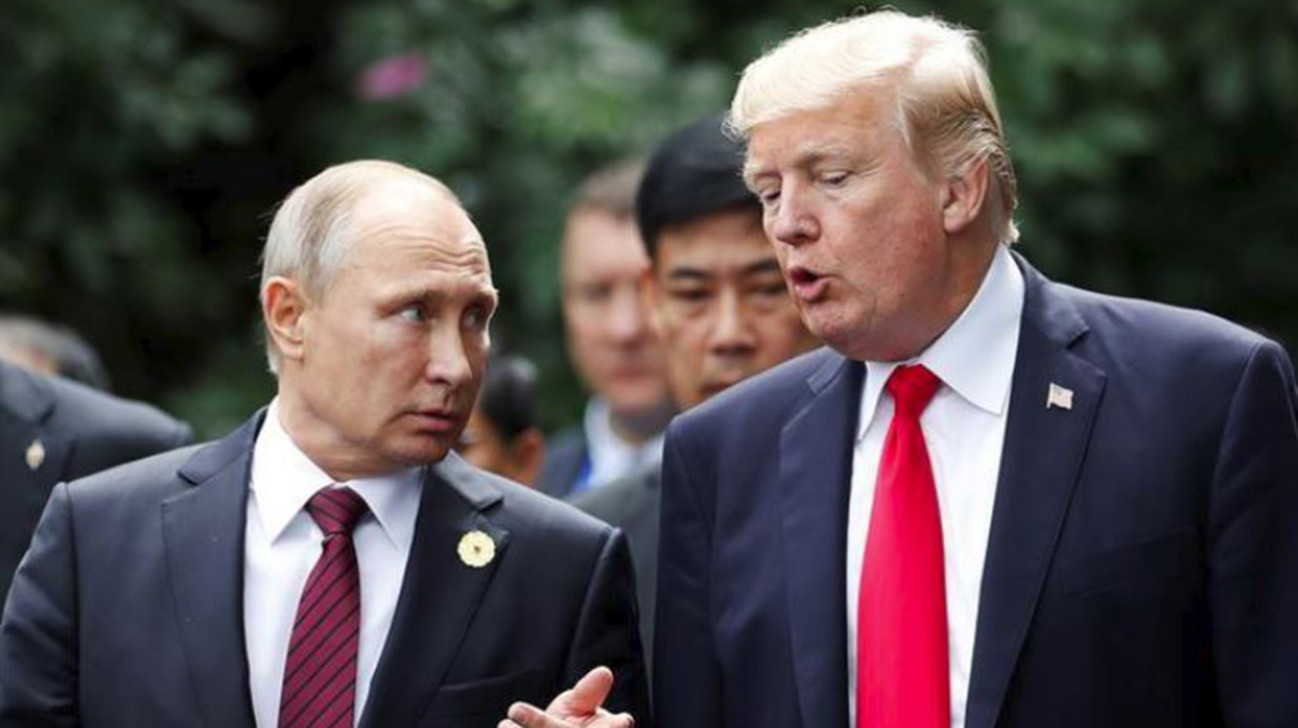 Donald Trump and Vladimir Putin 
