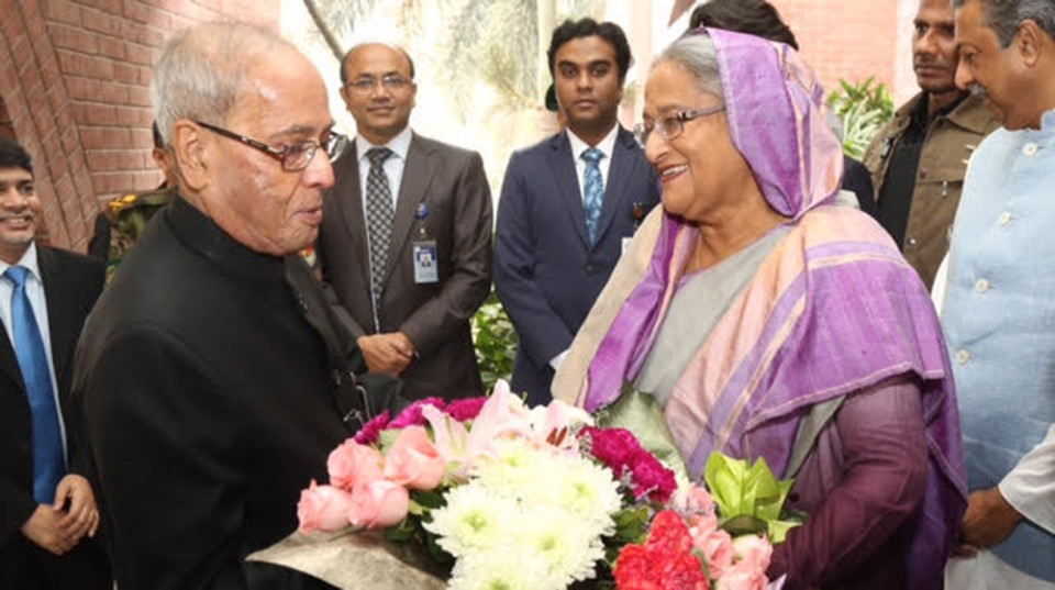 Prime Minister Sheikh Hasina and former Indian president Pranab Mukjarjee Prime Minister Sheikh Hasina and former Indian president Pranab Mukjarjee
