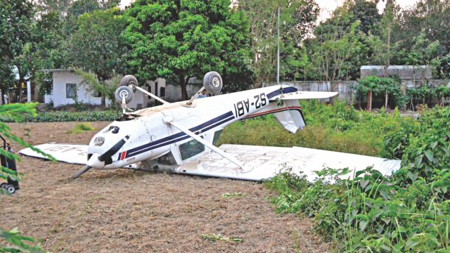 Training plane crashes in Rajshahi The Daily Star