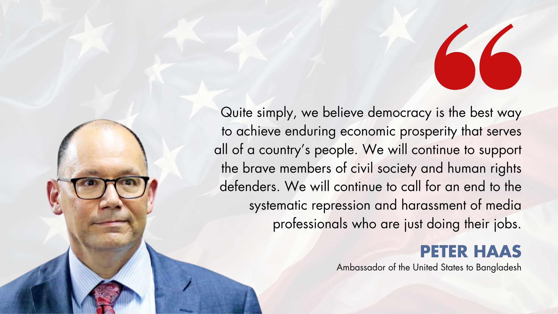 'The US still cares deeply about democracy'