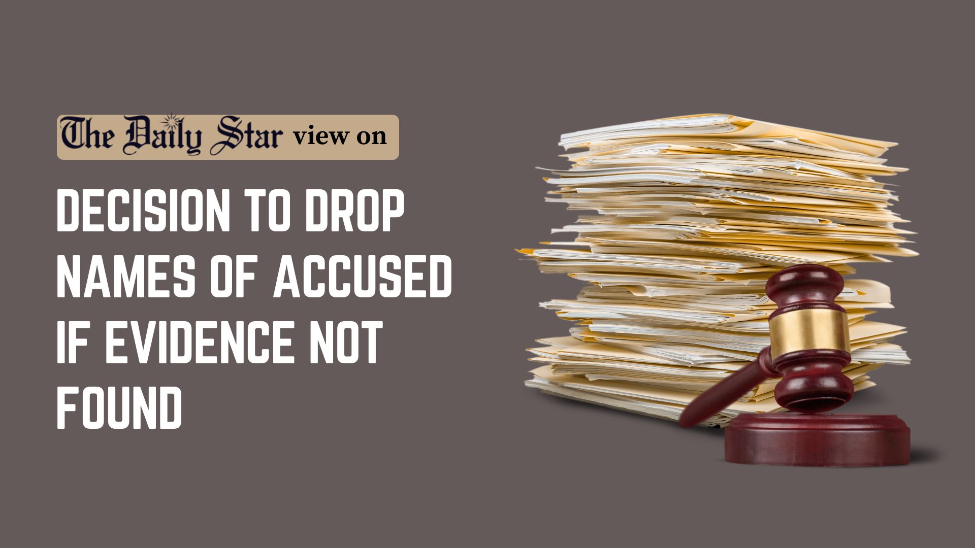 No innocent should be harassed legally