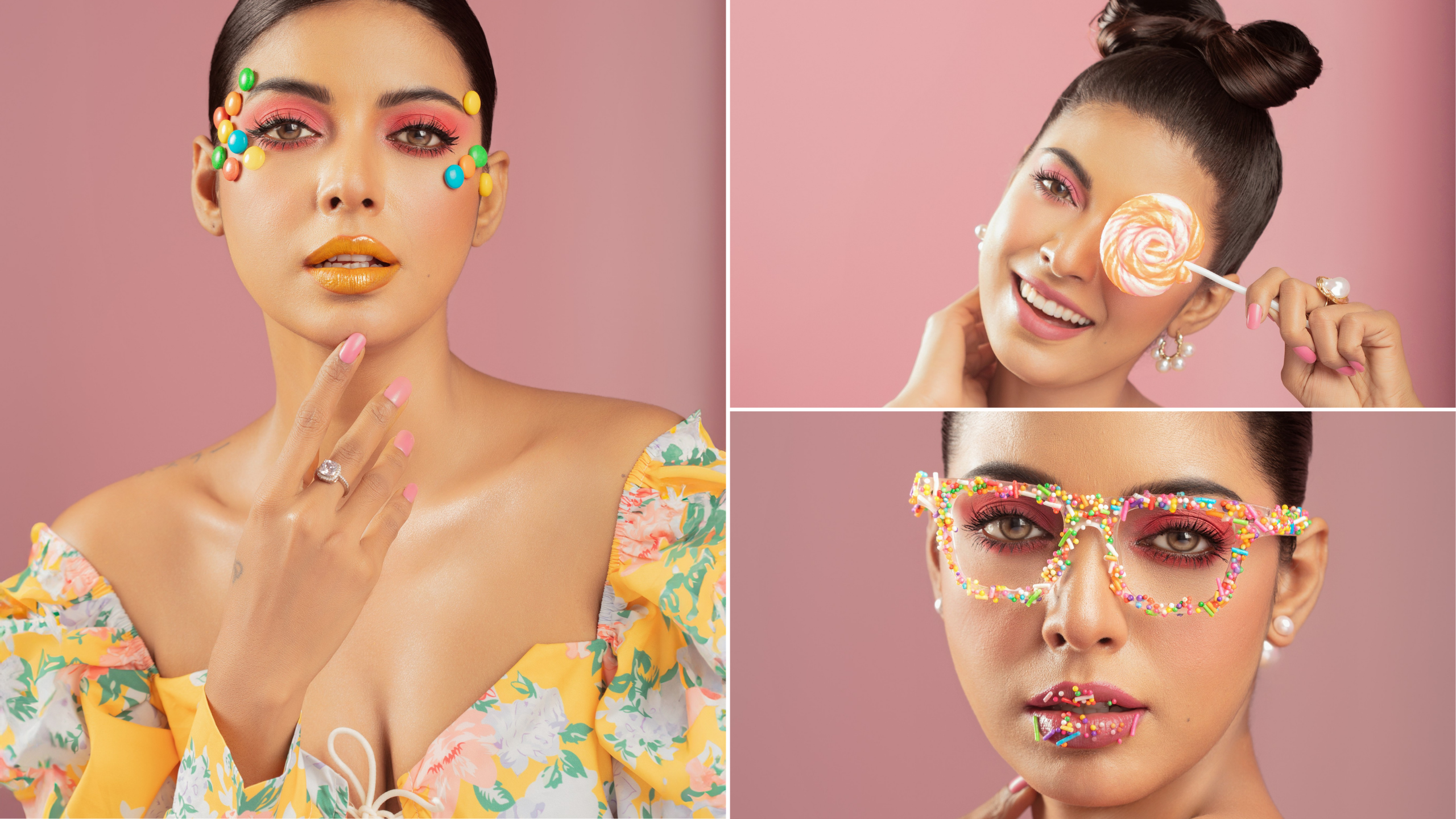 Why settle for beige? Embrace the colours in your wardrobe and makeup