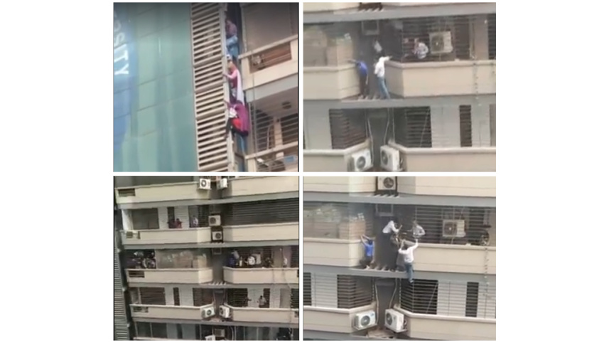 fire incident in a building in Dhaka’s Banani