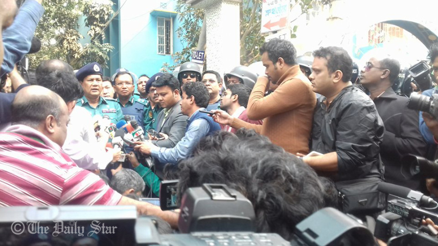 Ashkona raid, DMP commissioner