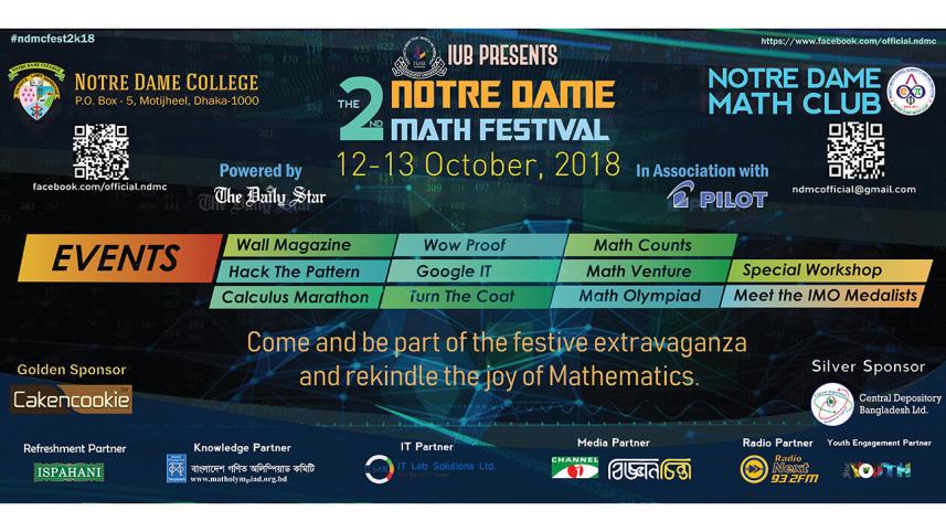 2nd Notre Dame Math Festival 2018