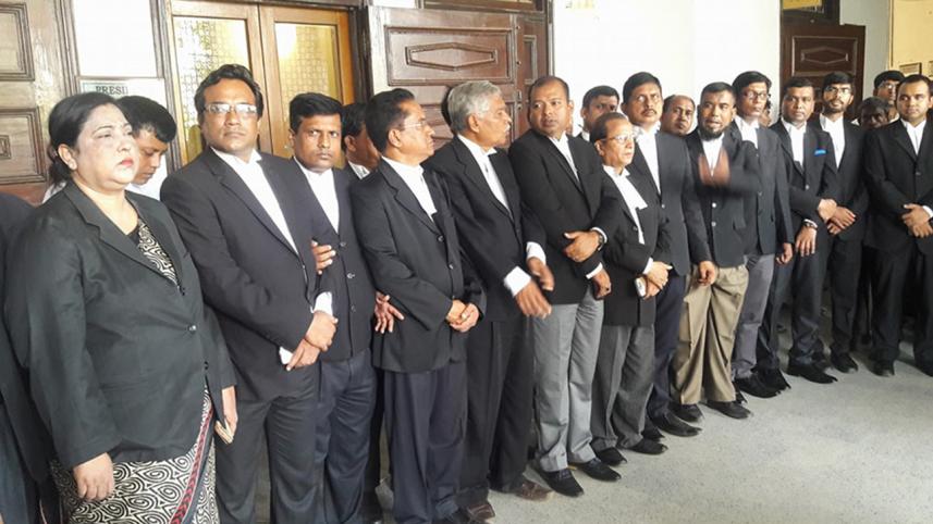 Pro-BNP lawyers' rally