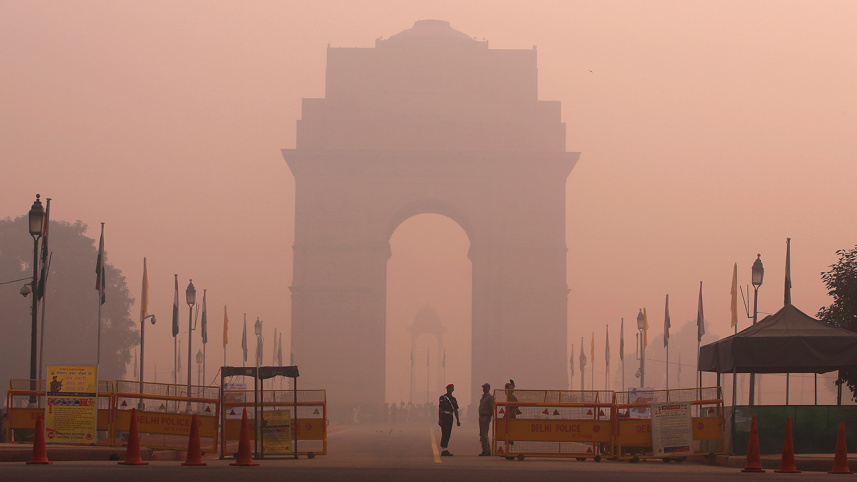 smog in New Delhi