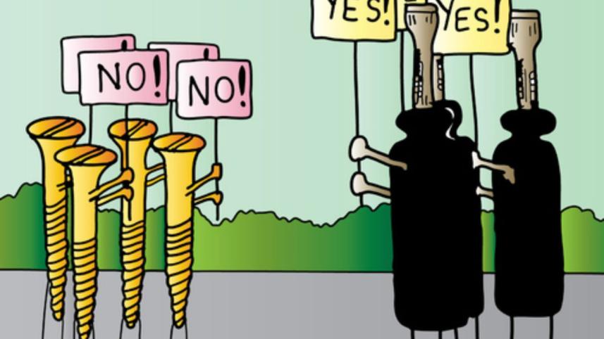 Yes No vote