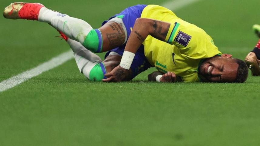 Neymar fouled against Serbia in the FIFA World Cup 2022 Qatar