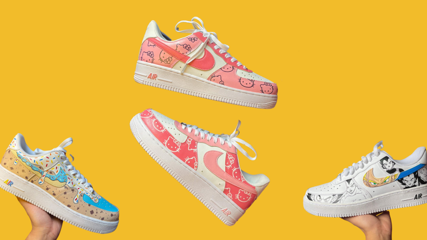 Custom painted sneakers by Labaeba 