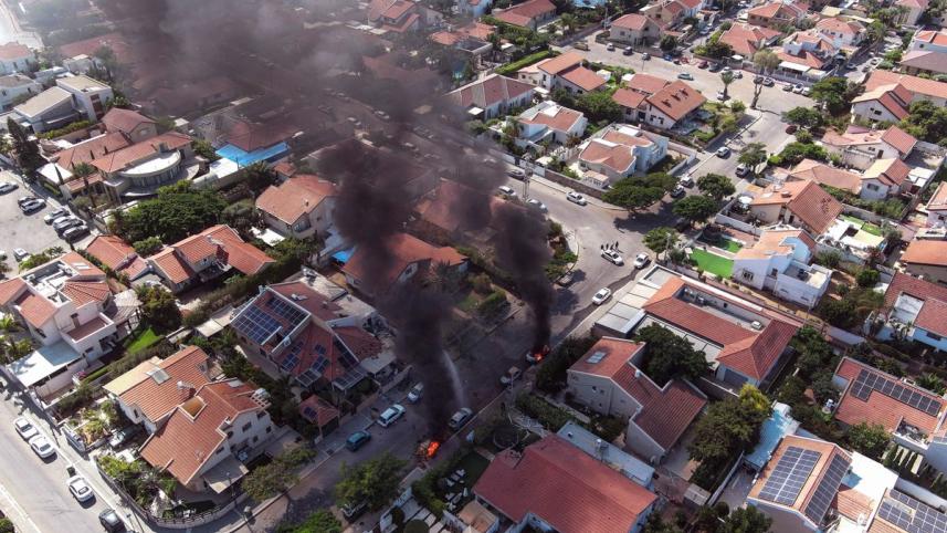 Hamas rocket attack on southern Israel