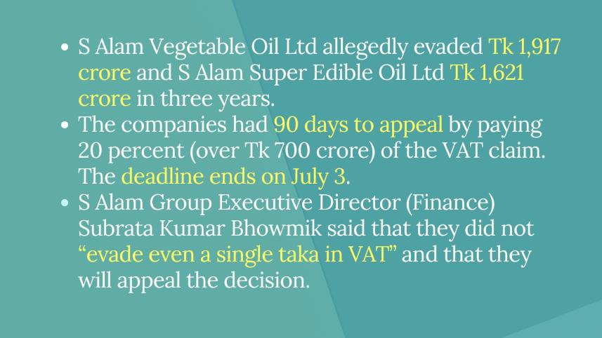 VAT dodging allegations S Alam Group
