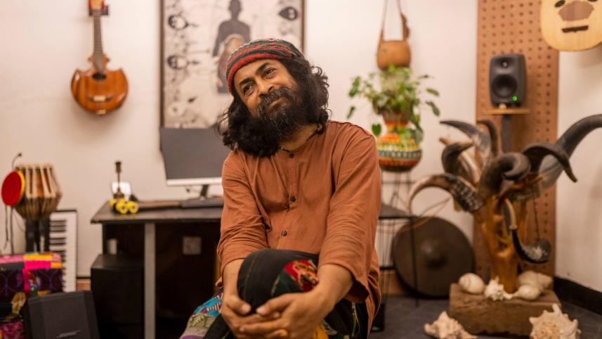 Rahul Ananda, Joler Gaan, Dhanmondi 32, cultural hub, creative hub, musical instruments, Bangladesh, Sheikh Hasina, mass uprisings, vandalism, destruction, Emmanuel Macron, French president visit, open-door policy, cultural enthusiasts, Bengali music, tra