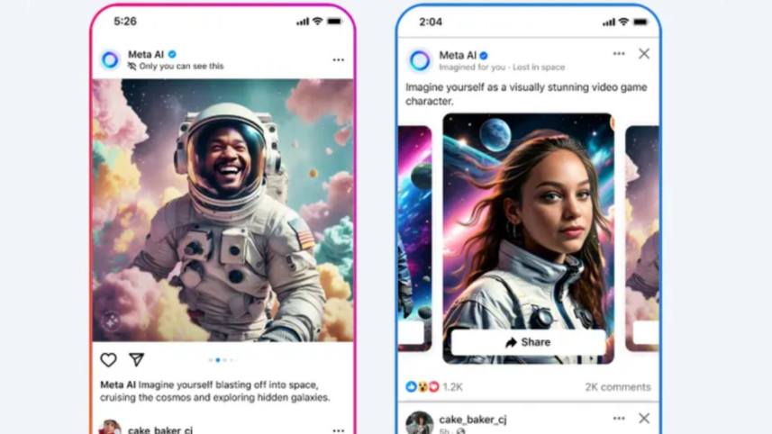 Meta AI social media
