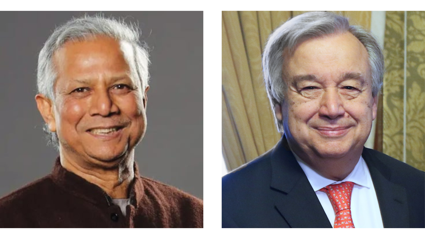 Yunus and UN chief visiting Cox's Bazar Rohingya camp