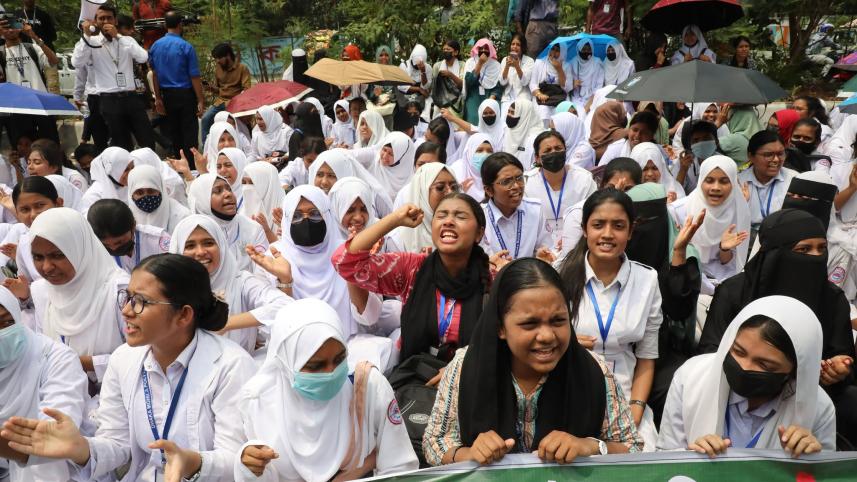 Polytechnic students protest Bangladesh 2025