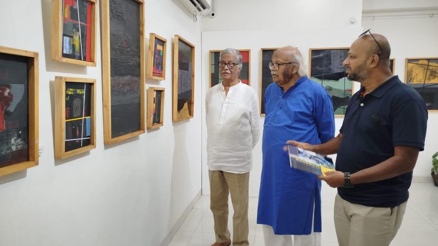 Safiuddin Shilpalay unveils Monsoor Kazee’s ‘Co-existence of Abstract’