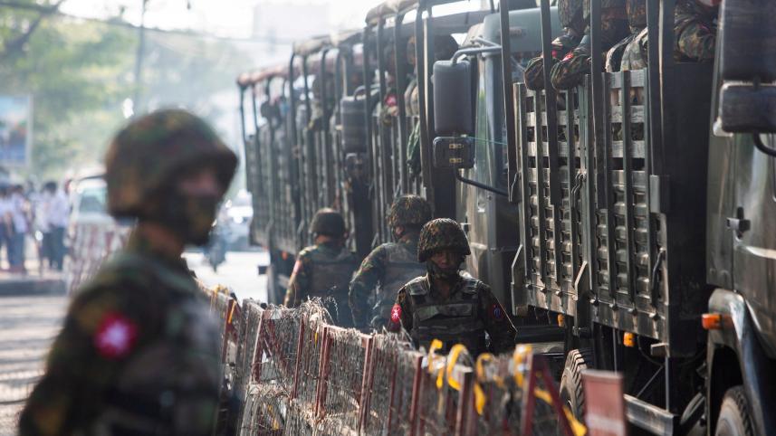 Myanmar troops