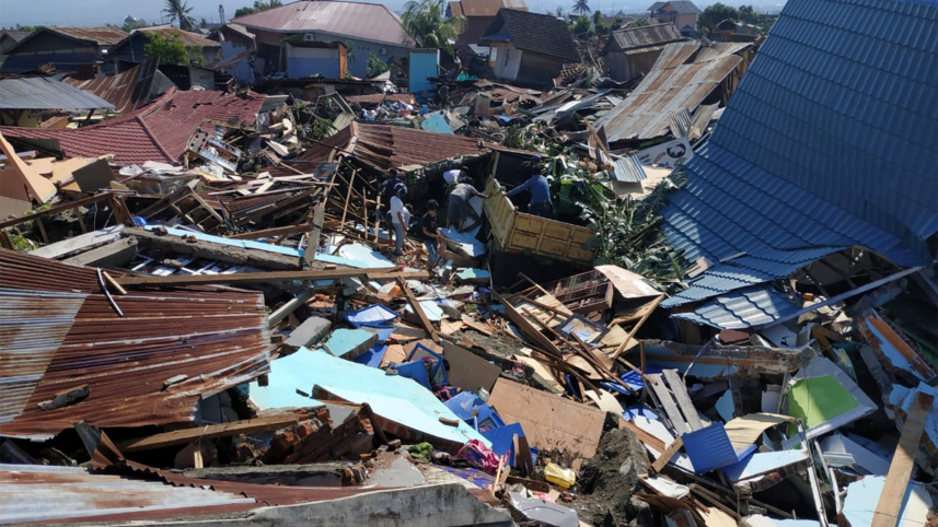 tsunami in Indonesia