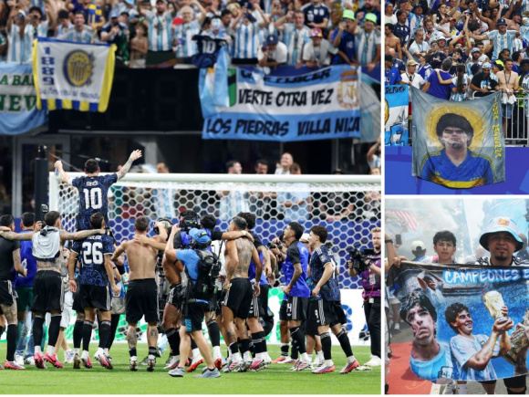 Messi tribute to Maradona after England win
