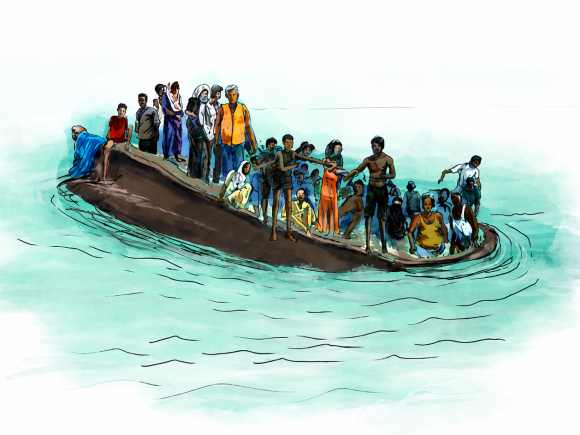 Rohingya_boat by Reuters
