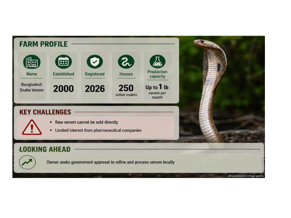 snake venom farm in Bangladesh