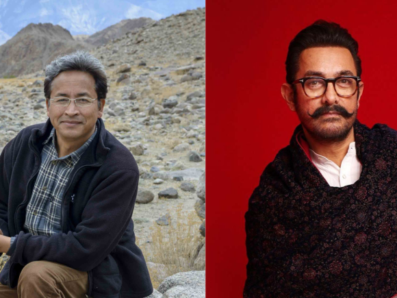 Aamir khan and Sonam Wangchuk