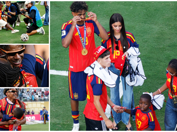 Lamine Yamal World Cup victory celebration