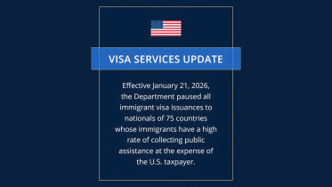 US pauses immigrant visa issuances for Bangladesh, 74 other countries
