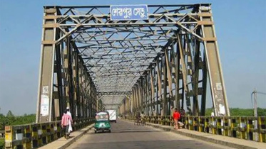 Sherpur Bridge over the Kushiyara River. Photo: Collected