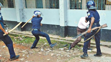 police beating