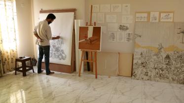 The art of expression: Rakibul Anwar's exhibition "Shonglogno"