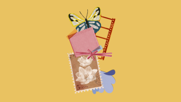 Paper cutout elements. 