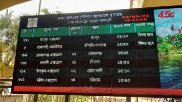 Schedule of trains bound for western districts, Mymensingh disrupted