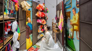 The streetscape of Dhaka as an installation