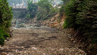 Poor drainage system in Dhaka